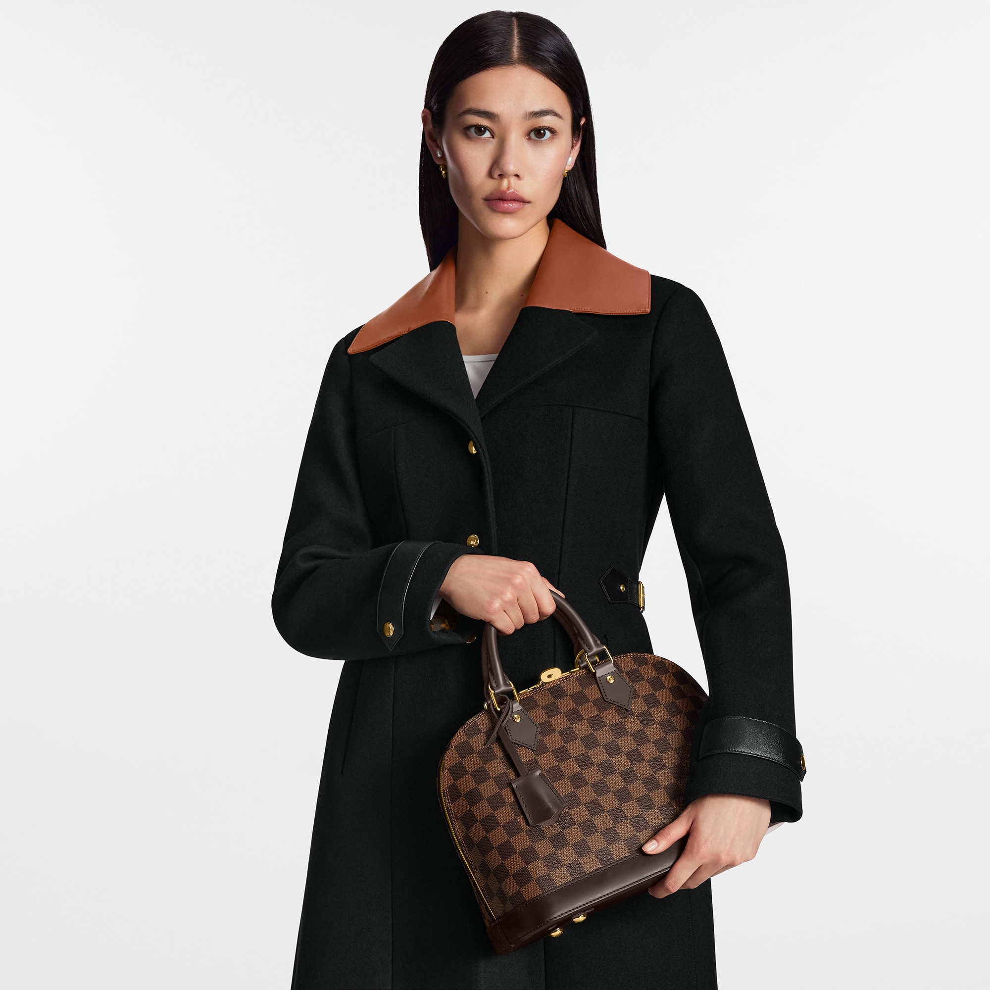 Louis Vuitton retailer Alma Nomade PM Leather Tote Bag